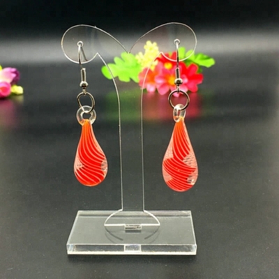 Estante de escritorio del pendiente de la exhibición de acrílico de la joyería de la forma del árbol