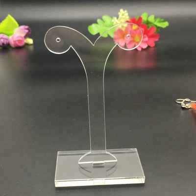 Estante de escritorio del pendiente de la exhibición de acrílico de la joyería de la forma del árbol