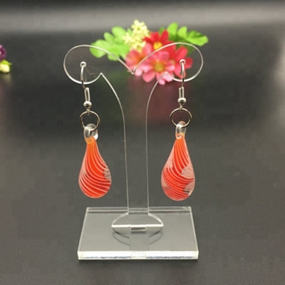 Estante de escritorio del pendiente de la exhibición de acrílico de la joyería de la forma del árbol
