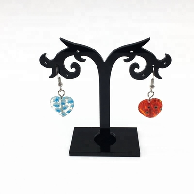 Estante de escritorio del pendiente de la exhibición de acrílico de la joyería de la forma del árbol