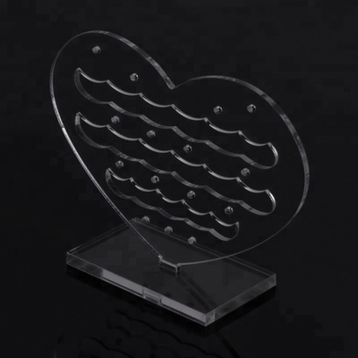 Soporte de exhibición cosmético del pendiente del equipo de la extensión de la joyería de acrílico del maquillaje
