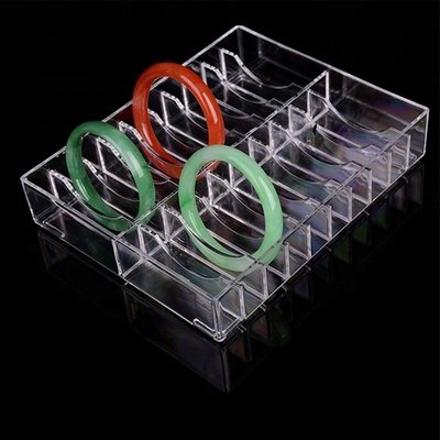 Soporte de acrílico del collar del estante de acrílico de la pulsera de la encimera PMMA para la alameda estupenda