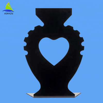 2018 exhibiciones de acrílico en forma de corazón al por menor en línea de la joyería del collar
