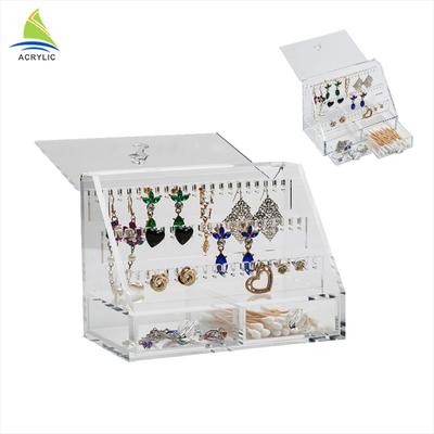 Joyería de acrílico de la exhibición de acrílico de la joyería de la tienda que muestra el soporte de exhibición para los collares