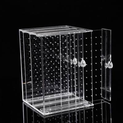 Tamaño modificado para requisitos particulares tenedor de acrílico de acrílico transparente de la joyería de la exhibición de la joyería