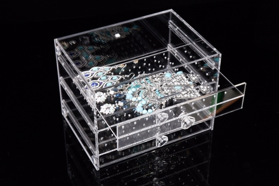Tamaño modificado para requisitos particulares tenedor de acrílico de acrílico transparente de la joyería de la exhibición de la joyería