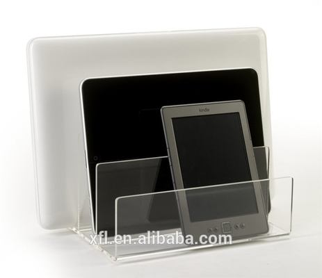 Tenedor de acrílico del organizador del fichero del alto claro superior transparente del Office Home