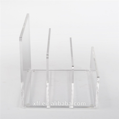 Tenedor de acrílico del organizador del fichero del alto claro superior transparente del Office Home