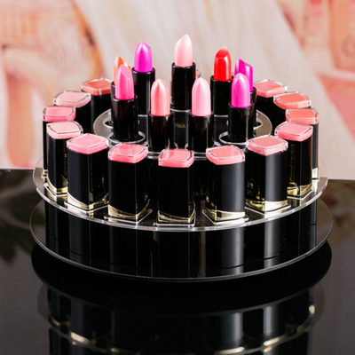 360 grados que giran al organizador cosmético del maquillaje del plexiglás de acrílico