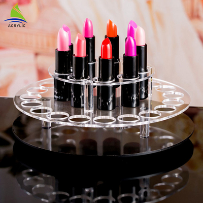 360 grados que giran al organizador cosmético del maquillaje del plexiglás de acrílico