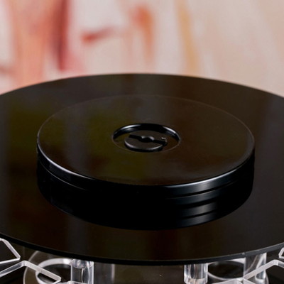 360 grados que giran al organizador cosmético del maquillaje del plexiglás de acrílico
