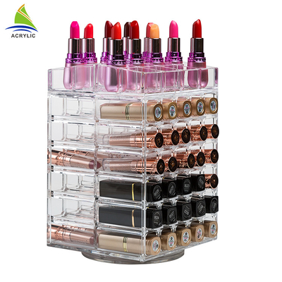 La barra de labios de giro giratoria del tenedor de acrílico de la barra de labios se eleva grueso de 3m m