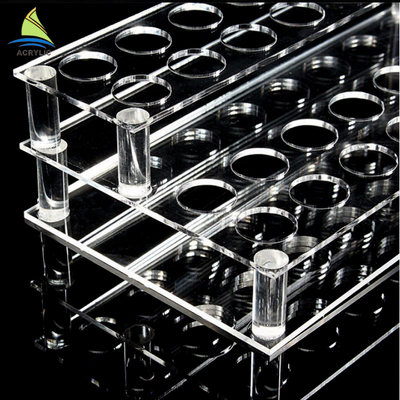 Polaco de acrílico cosmético del diamante del tenedor de la barra de labios del organizador del maquillaje de la encimera