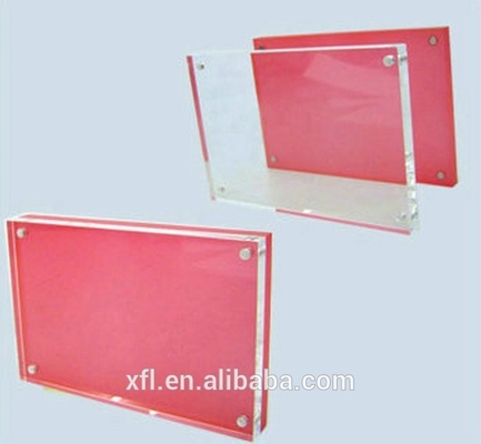 Laser de acrílico del bloque de la foto de los marcos claros transparentes claros del acrílico cortado con tintas