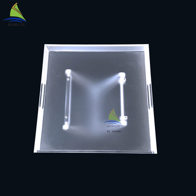 Los muebles de acrílico de encargo inofensivos friegan la mesa de centro lateral del plexiglás
