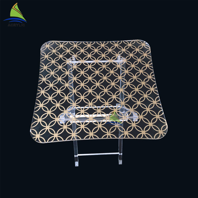 Mesa de centro exótica duplicada acrílico de acrílico de encargo de FurnitureClear de la oficina