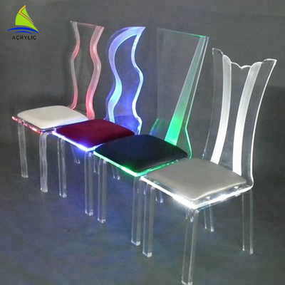 Muebles de acrílico de encargo Eco - silla de acrílico transparente clara amistosa del dormitorio