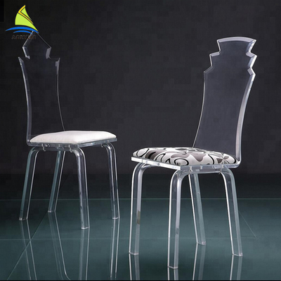 Muebles de acrílico de encargo Eco - silla de acrílico transparente clara amistosa del dormitorio