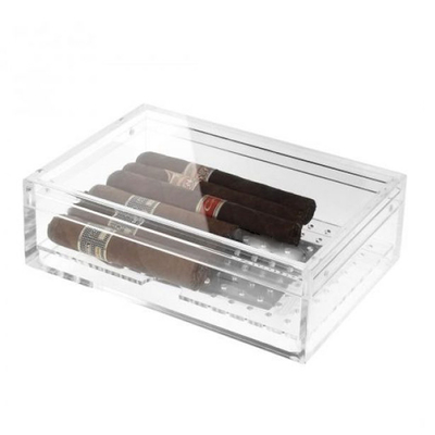 Caja de almacenamiento de acrílico modificada para requisitos particulares venta al por mayor de la fábrica para el cigarro
