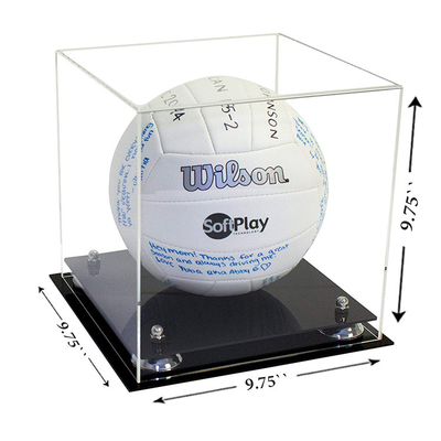 Envases de acrílico de acrílico de la exhibición de la caja de presentación de la tienda para el servicio del OEM del voleibol