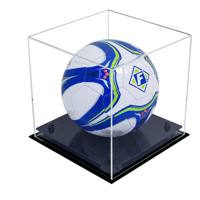 Envases de acrílico de acrílico de la exhibición de la caja de presentación de la tienda para el servicio del OEM del voleibol