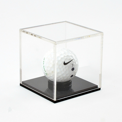 Vitrina de acrílico elegante de acrílico modificada para requisitos particulares de la pelota de golf de la caja de presentación pequeña