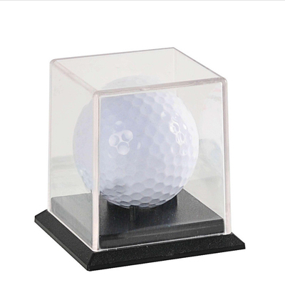 Vitrina de acrílico elegante de acrílico modificada para requisitos particulares de la pelota de golf de la caja de presentación pequeña