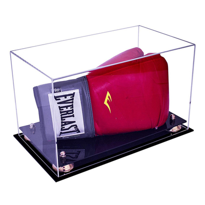 Eco - caja de presentación de acrílico de lujo amistosa del guante de boxeo pulgadas de W11 X de D8 x de H8.5