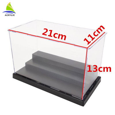 Caja de almacenamiento de acrílico de presentación del logotipo de encargo de acrílico comercial de la caja con la vitrina del imán