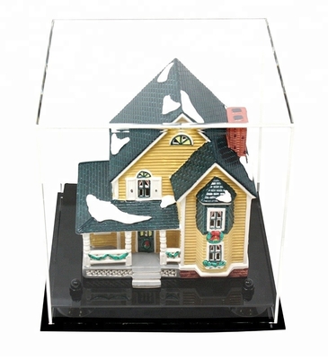 Eco - caja clara transparente del acrílico 3D de la vitrina de acrílico amistosa del cubo sola