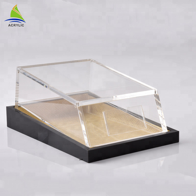 Caja de acrílico cuadrada de encargo de empaquetado del ginseng de la caja del alto almacenamiento del plexiglás