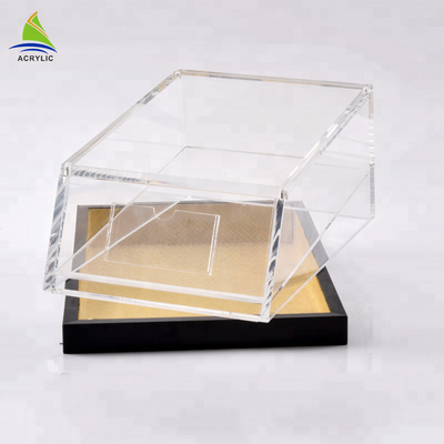 Caja de acrílico cuadrada de encargo de empaquetado del ginseng de la caja del alto almacenamiento del plexiglás