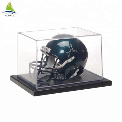 Vitrina de acrílico del juego de pelota del fútbol de presentación del plexiglás de acrílico grande de la caja