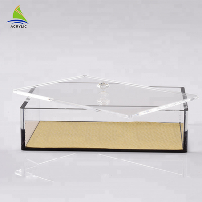 Eco - plexiglás amistoso que resbala las cajas de acrílico del cubo del claro de la extensión de la exhibición de la tapa