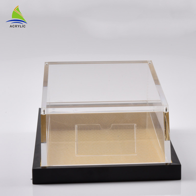 Caja modificada para requisitos particulares producción profesional del acrílico de la exhibición del almacenamiento de la comida