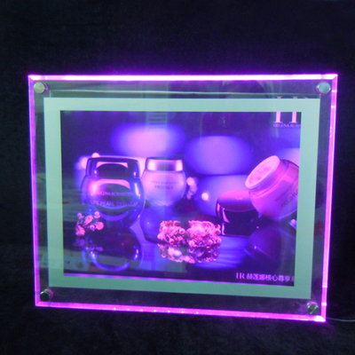 Caja de luz de acrílico llevada de acrílico de la publicidad del tablero de la muestra de la caja de luz de la pared clara