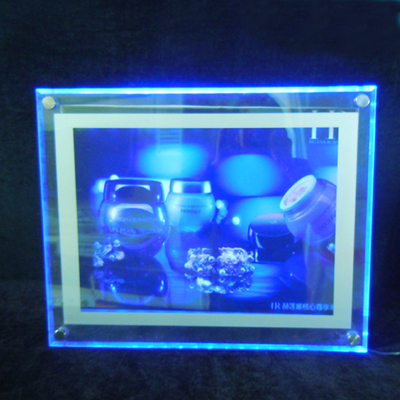 Caja de luz de acrílico llevada de acrílico de la publicidad del tablero de la muestra de la caja de luz de la pared clara