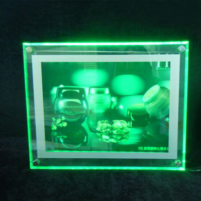 Caja de luz de acrílico llevada de acrílico de la publicidad del tablero de la muestra de la caja de luz de la pared clara
