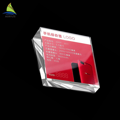 Diseño modificado para requisitos particulares superficie lisa de acrílico moderna de la forma del bloque de la marca solo