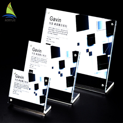 Solubilidad de acrílico del marco de la exhibición del soporte de acrílico elegante de la muestra en orgánico múltiple