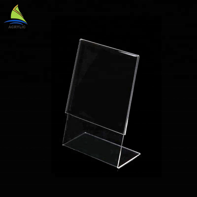 Tablero de acrílico de la muestra de la muestra de la exhibición del tenedor de la tabla de la tienda del tenedor de encargo de acrílico minimalista del menú