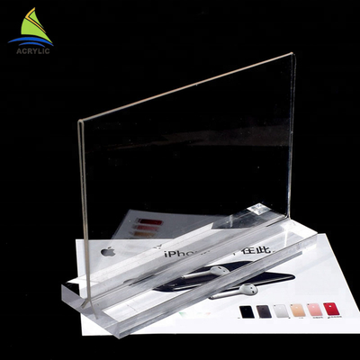 Tablero de acrílico de la muestra de la muestra de la exhibición del tenedor de los tenedores de acrílico comerciales del letrero