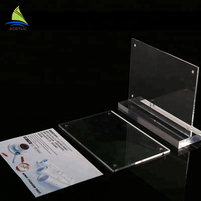Tablero de acrílico de la muestra de la muestra de la exhibición del tenedor de los tenedores de acrílico comerciales del letrero