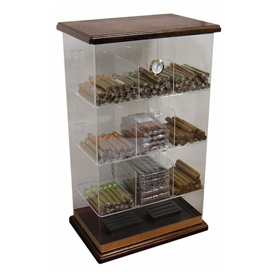 gabinete de exhibición de acrílico del cigarro del Humidor de la vitrina de la encimera del acrílico de 6m m