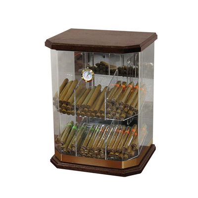 gabinete de exhibición de acrílico del cigarro del Humidor de la vitrina de la encimera del acrílico de 6m m