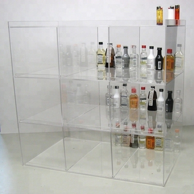 Eco - gabinete de exhibición de acrílico de encargo de la vitrina de acrílico amistosa de la encimera
