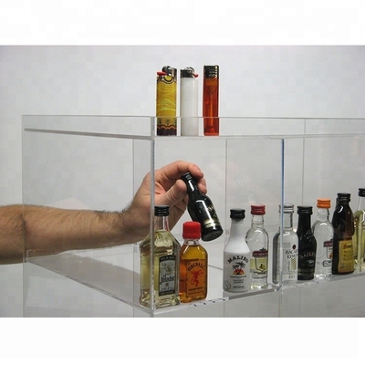 Eco - gabinete de exhibición de acrílico de encargo de la vitrina de acrílico amistosa de la encimera