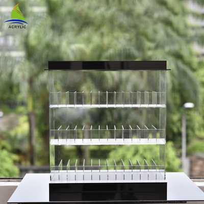 Eco - estante de exhibición electrónico de acrílico del cigarrillo de la tienda del claro de acrílico amistoso de la exhibición