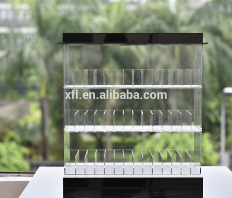 Eco - estante de exhibición electrónico de acrílico del cigarrillo de la tienda del claro de acrílico amistoso de la exhibición