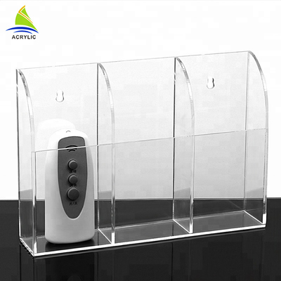 Soporte de acrílico montado en la pared de la caja del plexiglás del estante del almacenamiento del teléfono celular de la exhibición de la tienda